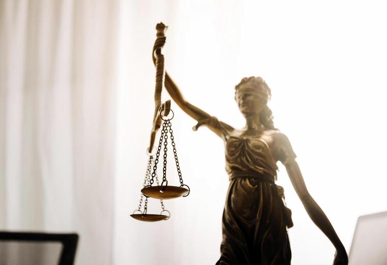 Attorney reviewing a case file